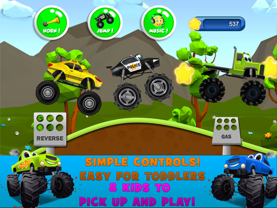 Игра Monster Trucks Kids Racing Game