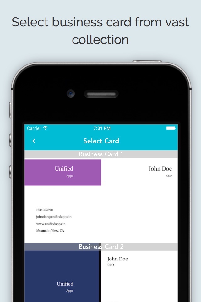 Business Card Maker App screenshot 3