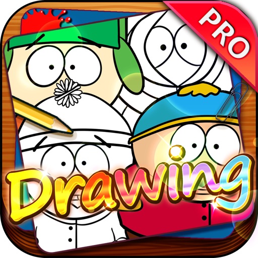 Drawing Desk South Park Draw And Paint Cartoon On Coloring Book