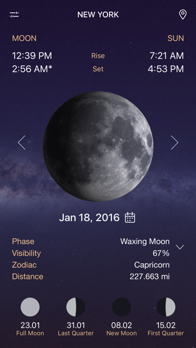 Full Moon - Moon Phase Calendar and Lunar Calendar Screenshot 3