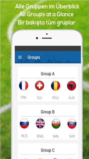 Euro 2016 Score - Live Ergebnisse und Spielplan der em 2016(圖3)-速報App