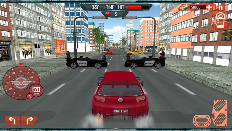 Crime City Police Car Chase: Auto Theft & Real Action Shooting Game