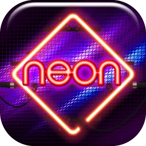 Neon Wallpaper Maker Free - Glowing Lock Screen Themes and Custom Glitter Background.s HD iOS App