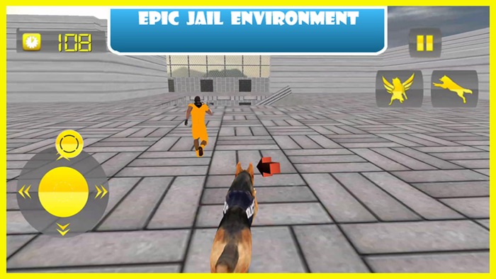 Flying Police Dog Prison Break - Prisoner Escape Jail Breakout Mission from Alcatraz
