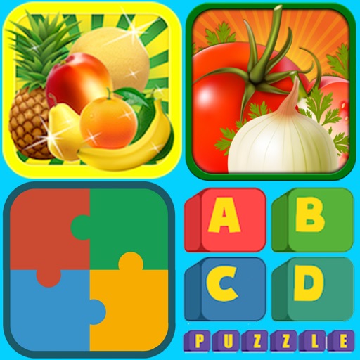 Flowers,Vegetables and Fruits game for babies HD Lite Free-Educational Splash Puzzle for Kids Of Kindergarten