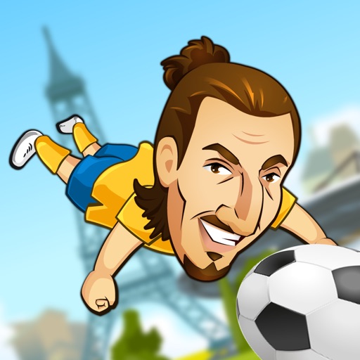 Soccer Game - Zlatan Edition: Bounce on trampoline platforms to jump high and collect soccer balls (football trampoline) iOS App