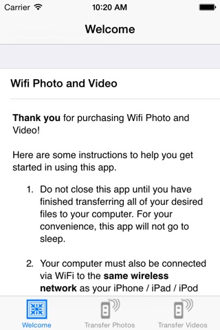 WiFi Photo & Video (Free!) screenshot 2