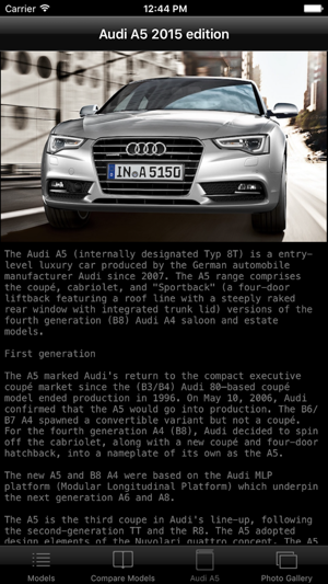 Specs for Audi A5 2015 edition(圖4)-速報App