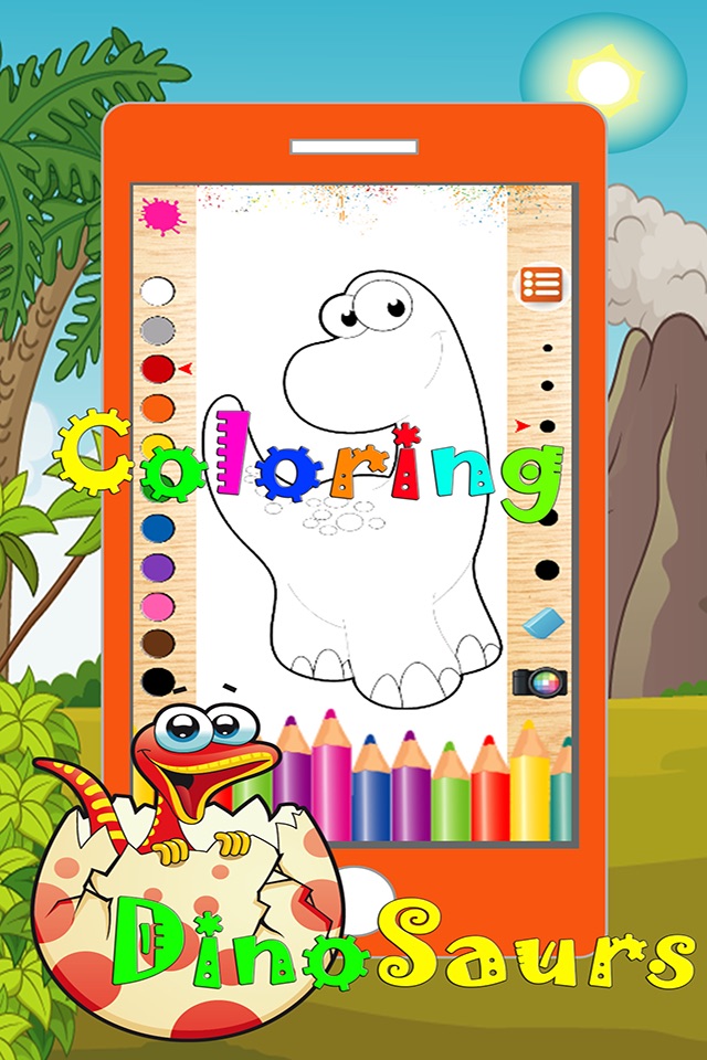 Dinosaur Coloring Pages Game Free For Kindergarten screenshot 3