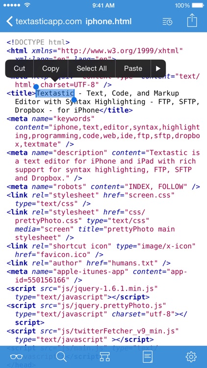 textastic code editor for ipad