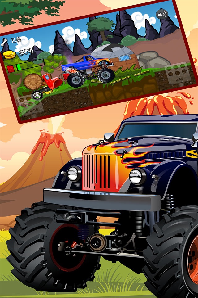 Monster Climb truck - Wood Transport Racing Game screenshot 2