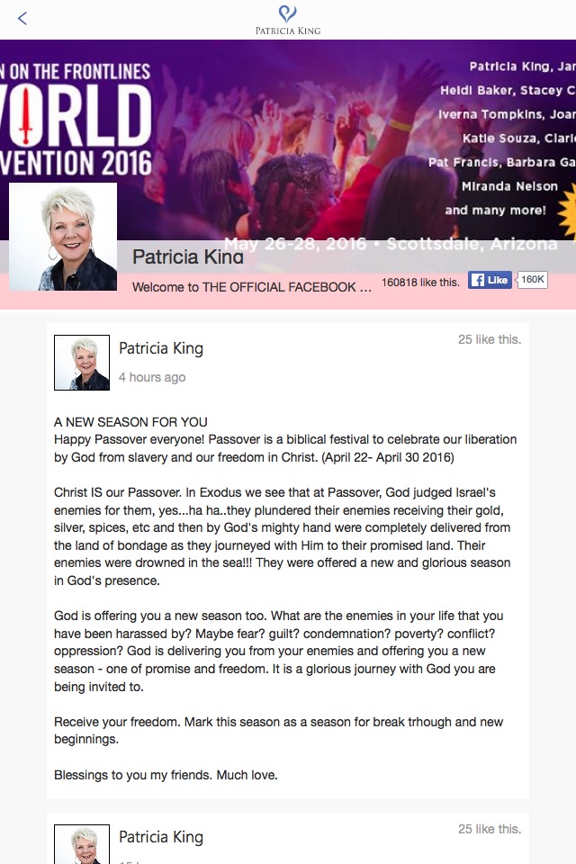 Patricia King Ministries screenshot 2