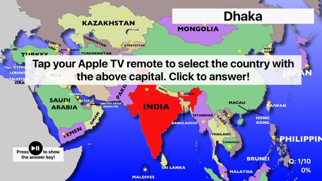 Asia Map Quiz: Learn Geography