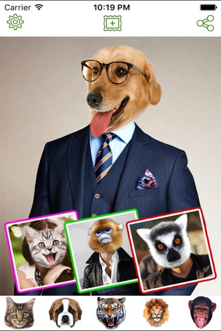 Animal Head Photo Sticker Booth Free - Funny Animals Face Changer Montage Maker screenshot 2