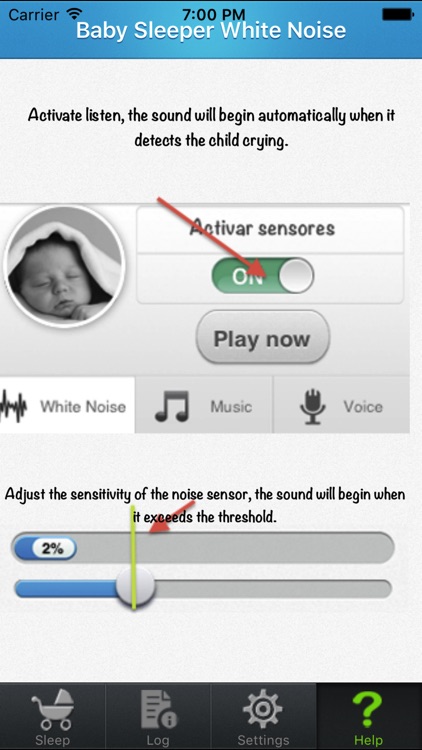 Baby sleeper: womb sounds and white noise for soothing and calming baby screenshot-4