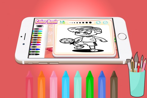Sport World Coloring Books For Kids and Family Free Preschool Educational Learning Games screenshot 2