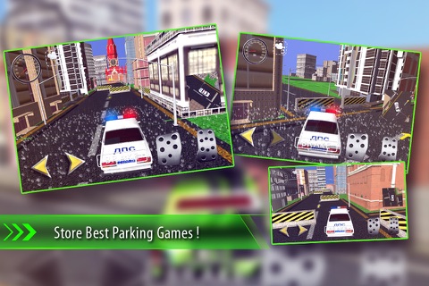 City Trafic Police Car Drive & Parking -Las Vegas Real Driving Test Career Simulator Game screenshot 3