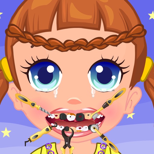 Baby Girl Dental Care Icon