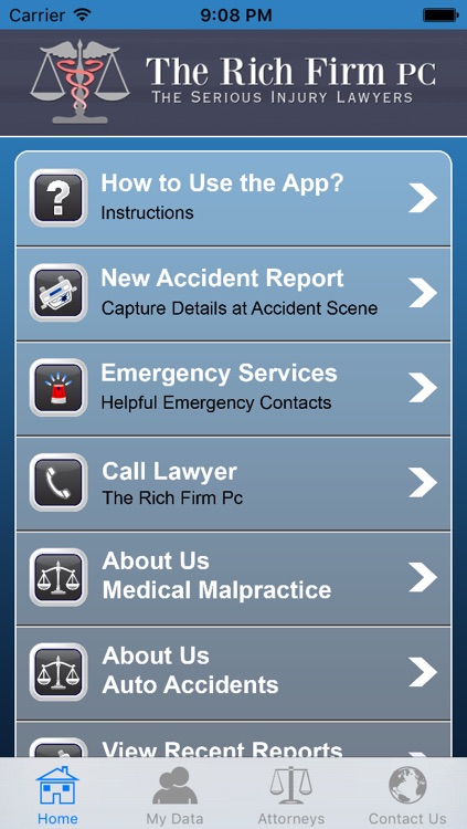 Accident App by The Rich Firm