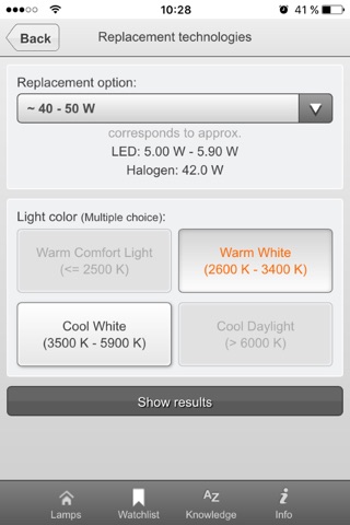 LEDVANCE Lamp Finder Professional screenshot 3