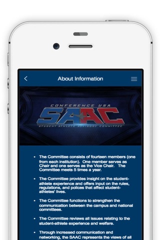 Conference USA SAAC App screenshot 2