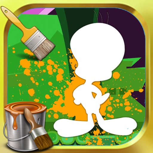Coloring Page For Kids Games Tweety Bird Edition Icon