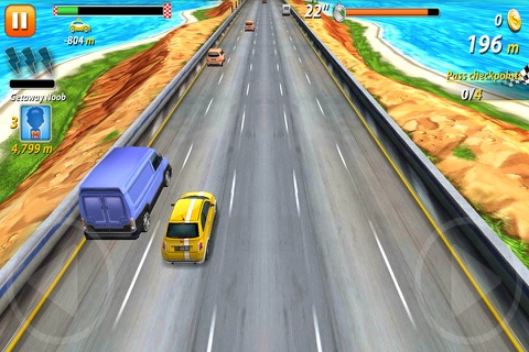Racing car crazy run screenshot 2