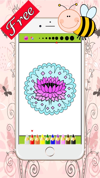 Florist and Mandalas Coloring Book For Adult : Best Colors Therapy Stress Relieving  Free