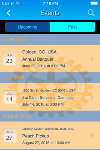 Rotary Club of Golden screenshot 2