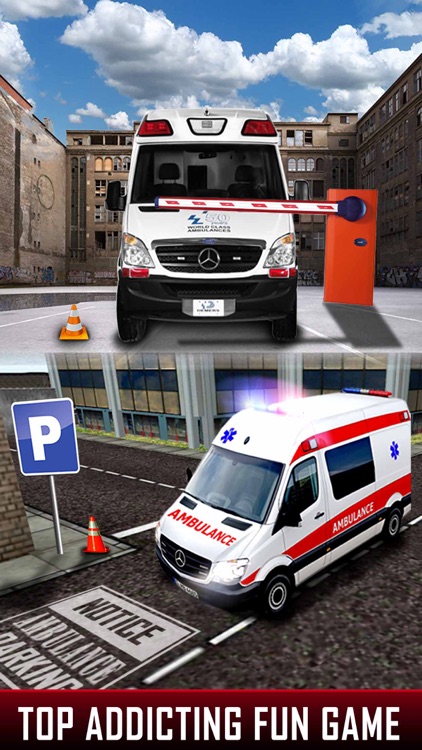 Ambulance Emergency Parking Driving Test 2016 - City Hospital Paramedic Emergency Vehicle 3D Simulator