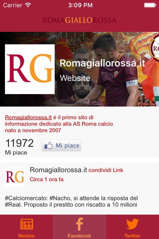 Romagiallorossa.it News screenshot 3