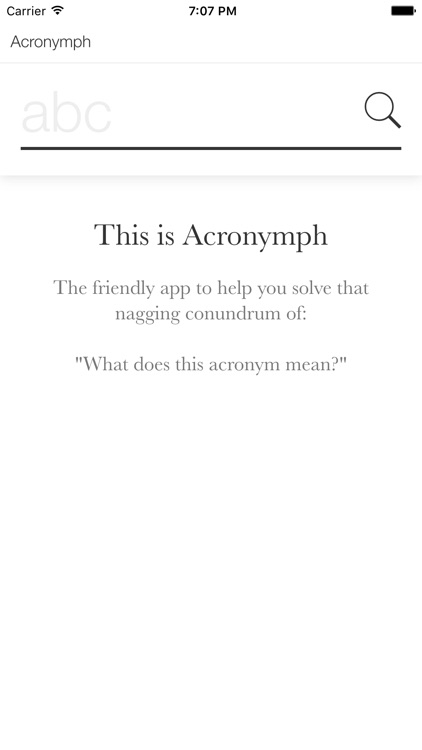 Acronymph