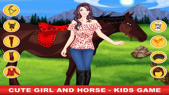 Cute Girl and Horse - Kids Game(圖4)-速報App