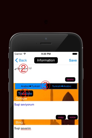 Arabic to Turkish Translator - Turkish to Arabic Language Translation and Dictionary / المترجم التركي العربية - التركية إلى العربية ترجمة اللغة والمعجم screenshot 2