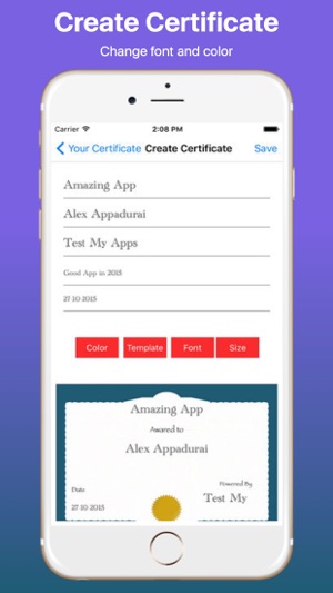 Create Your Own Certificate Pro(圖4)-速報App