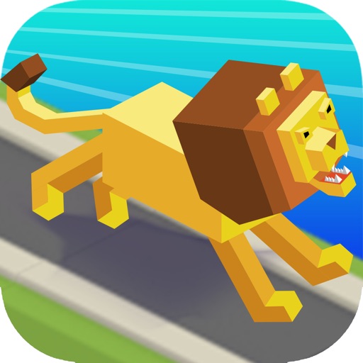 Road Stampede - Sky Zoo Safari In Smashy City iOS App