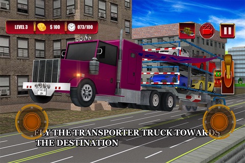 Flying Truck Car Transporter Trucker screenshot 2