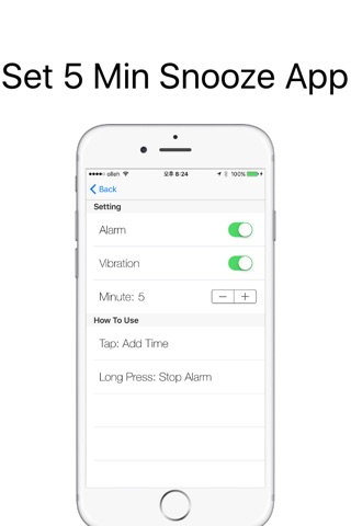 5 Min Snooze - Simple Snooze Timer screenshot 3