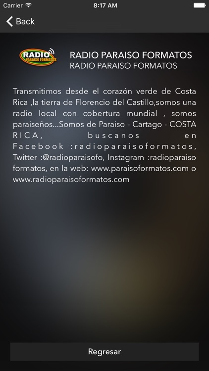 RADIO PARAISO FORMATOS