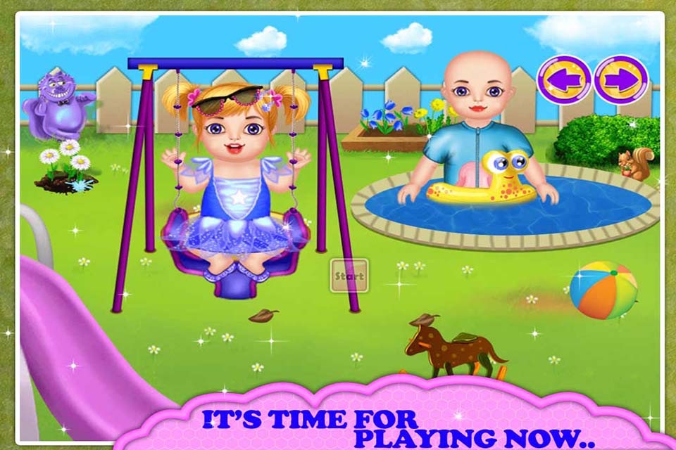 Newborn Twins Baby Care - Kids Games for Girls screenshot 2