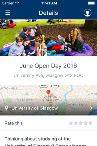 University of Glasgow Welcome screenshot 3