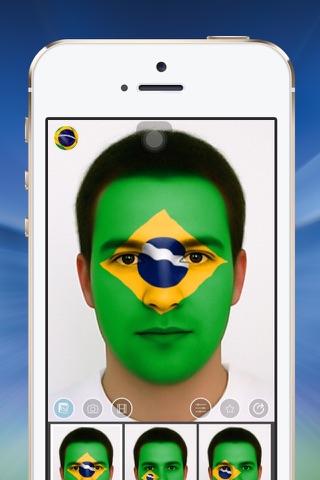Flag Face Brazil screenshot 2