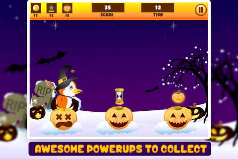 Baby Penguin Jump - Halloween Edition screenshot 4