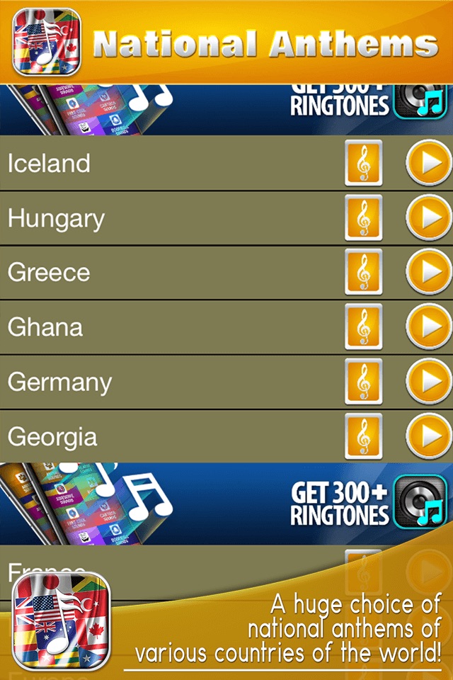 National Anthem.s – Best Ringtone.s and Sound.s screenshot 2