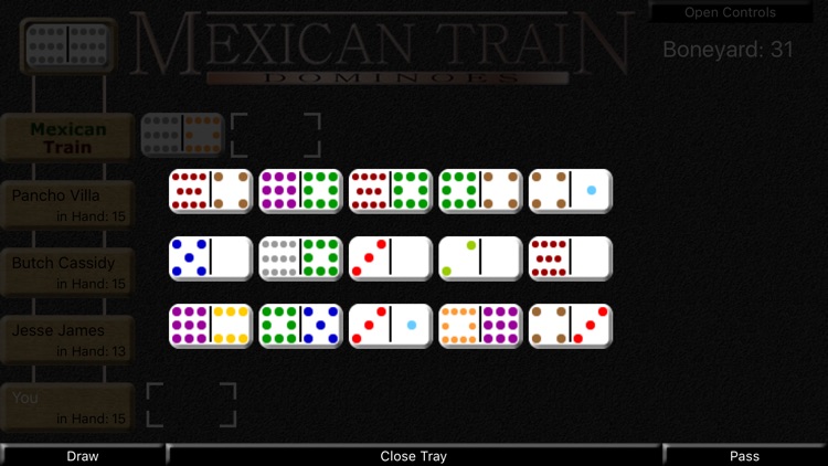 Mexican Train Dominoes Deluxe