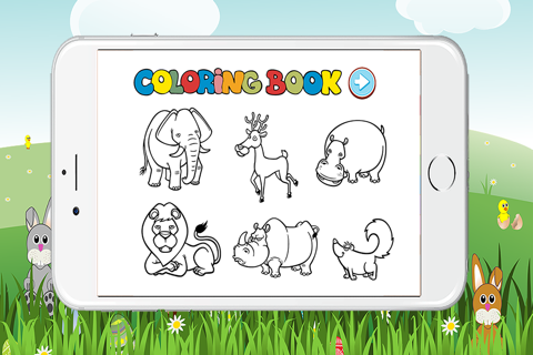 Coloring Book Animals Pages Game for Kindergarten screenshot 4