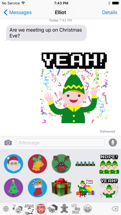 Christmas Emoji & GIF Keyboard Free screenshot-3