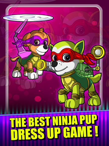 Супергерой Ninja Pup - Ultimate Мутант Paw Patrol: Черепашки-ниндзя издание на iPad