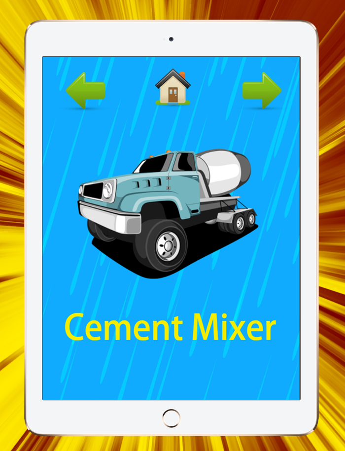 Construction Trucks And Cars Alphabet Learning Games For Toddler