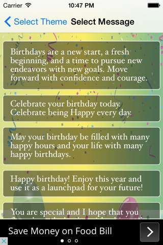 Birthday Greeting Card Creation screenshot 2